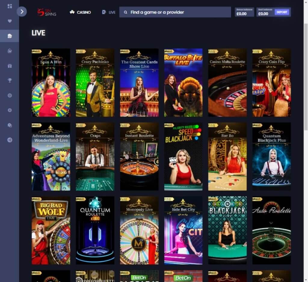 sin-spins-casino-live-dealer-games-collection-review