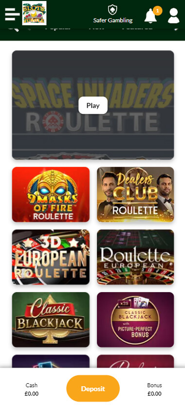 Slots Jungle Casino Mobile Preview 1