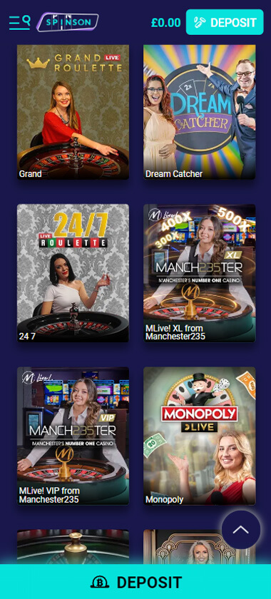 spinson-casino-live-casino-games-mobile-review