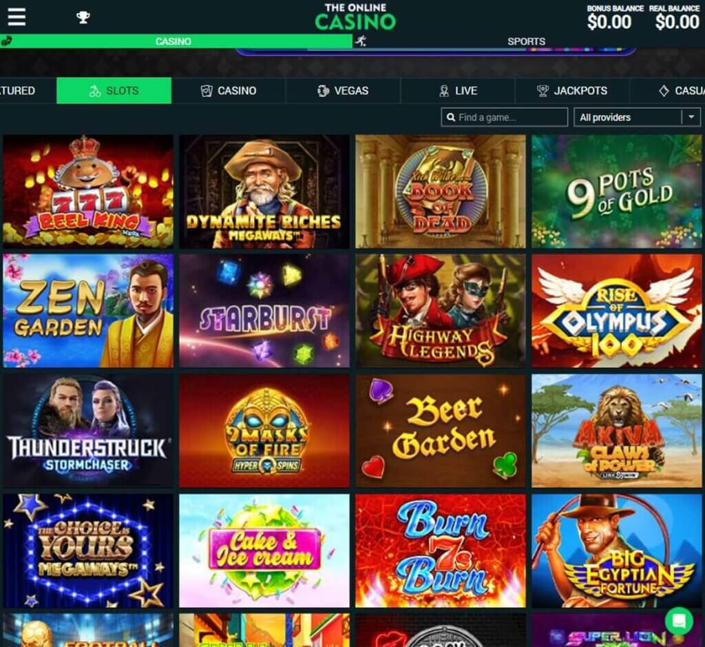 the-online-casino-casino-pokies-variety-review