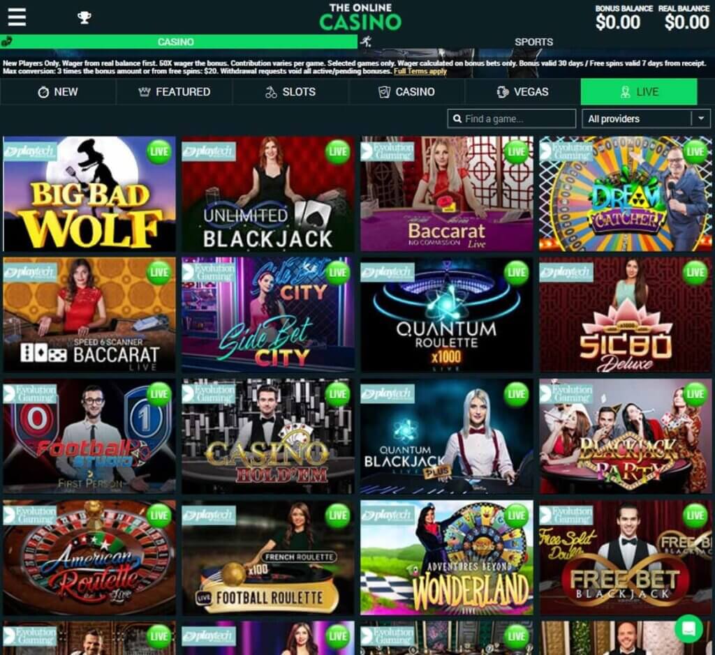 the-online-casino-live-dealer-games-collection-review