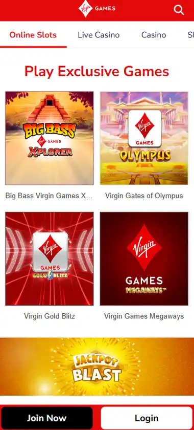 Virgin Games Casino Mobile Preview 2