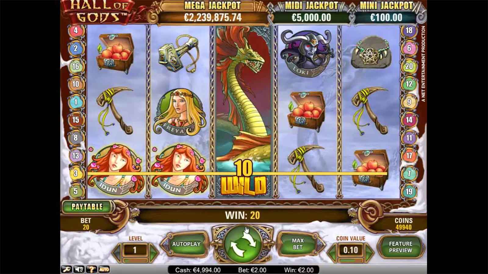 Hall of Gods slot