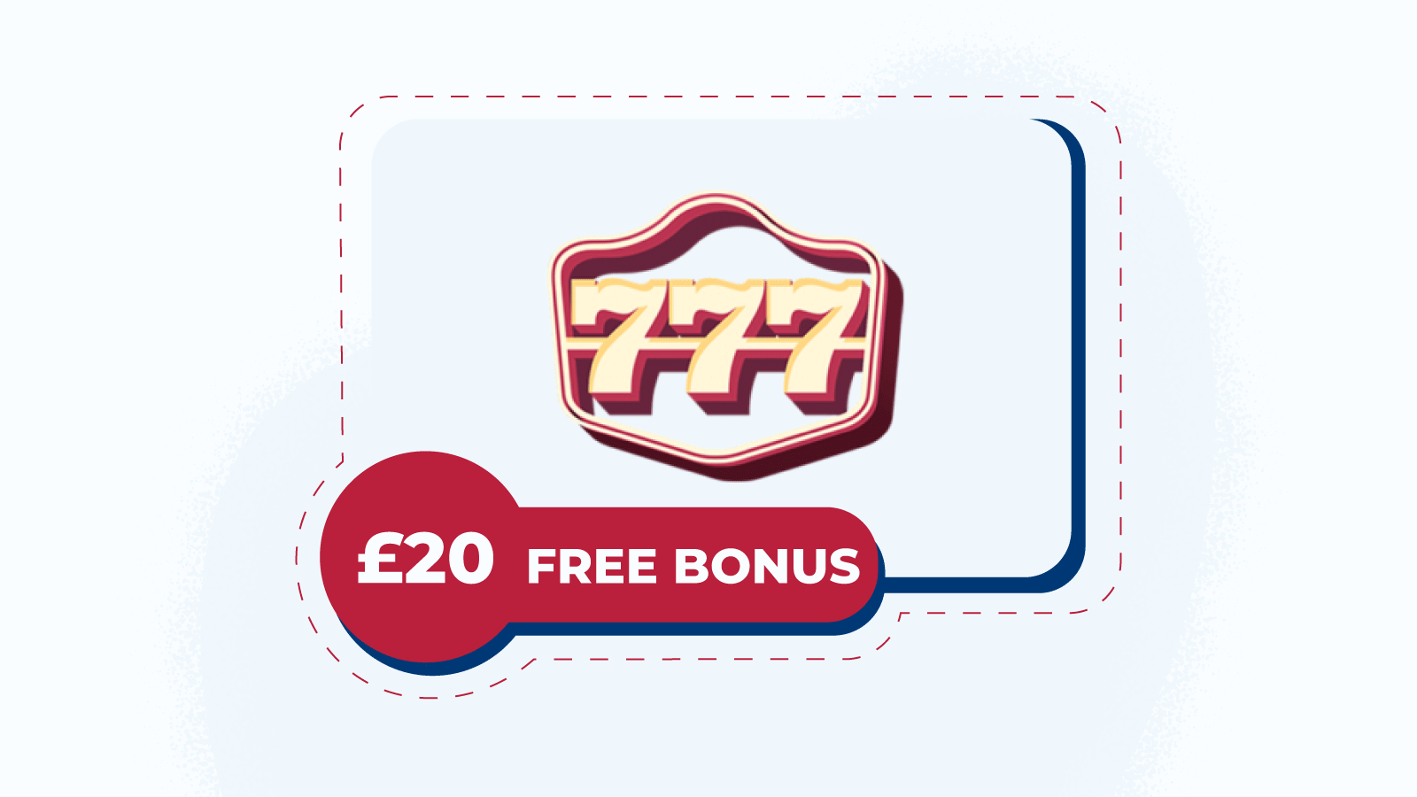 £20 Free Bonus at 777casino has the Biggest No Deposit Value