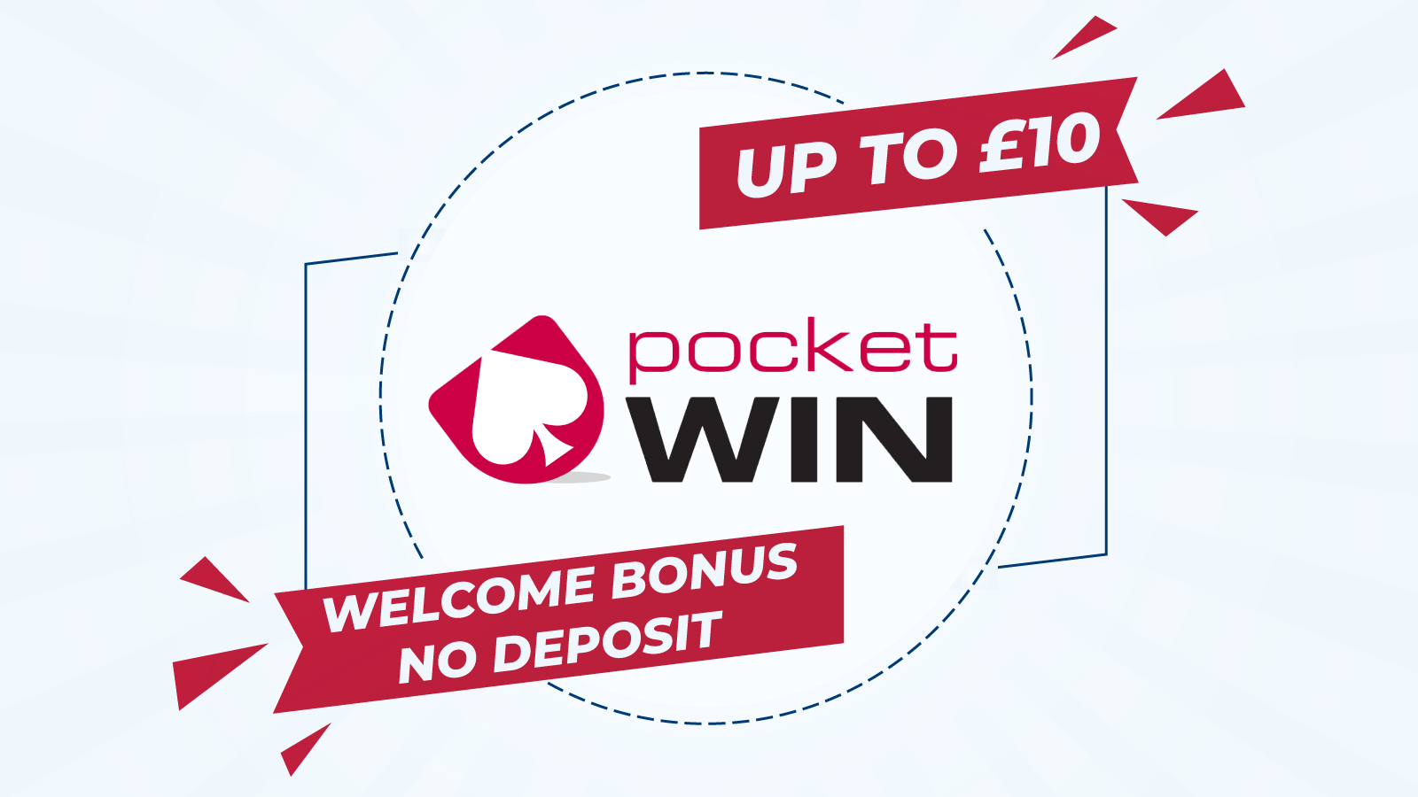Up To £10 Welcome Bonus No Deposit at PocketWin
