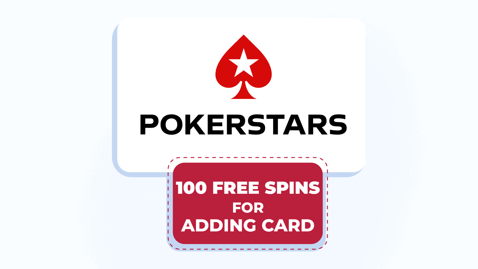 Best no wagering free add card bonus – 100 spins at PokerStars