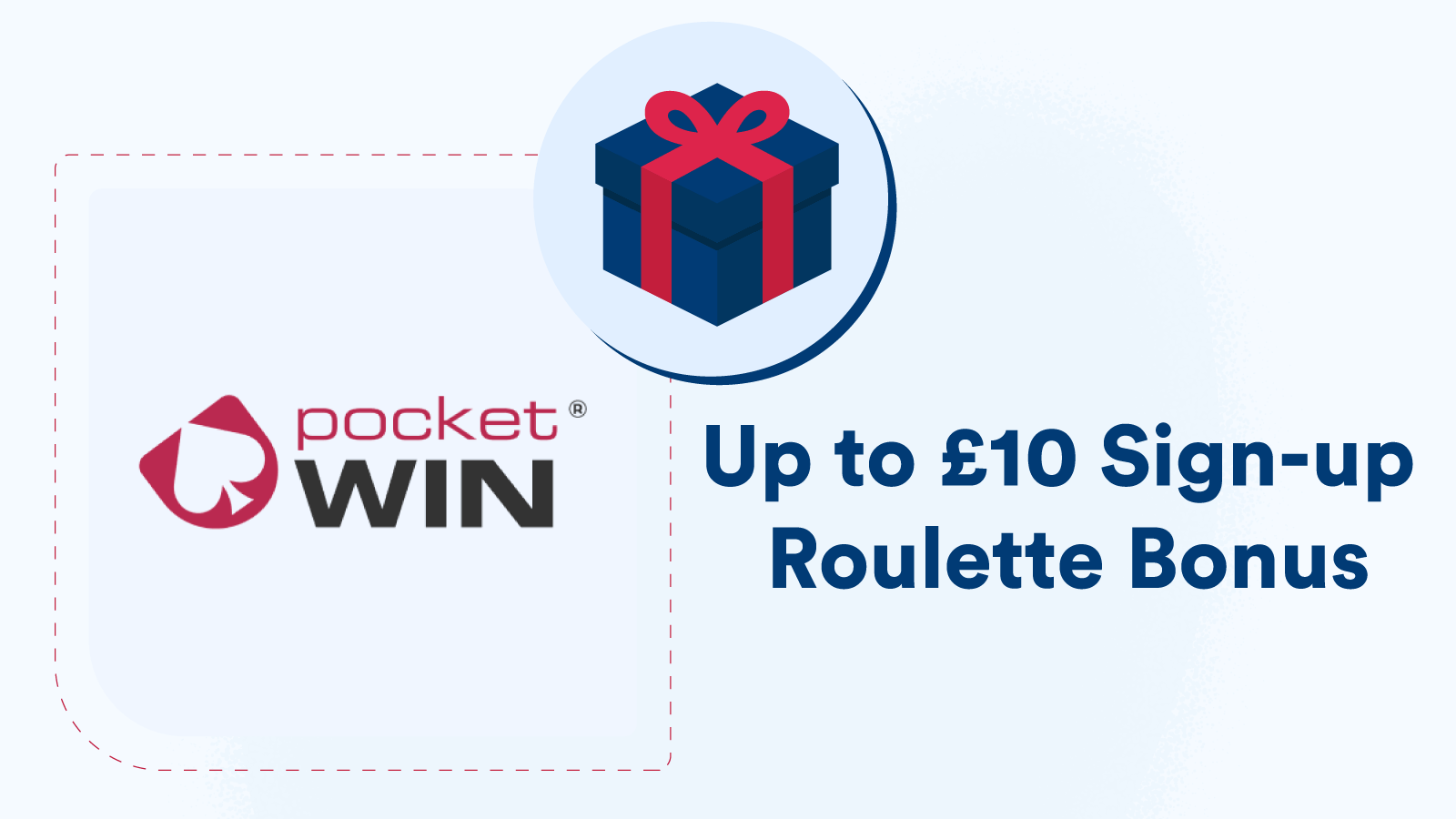 Up to £10 Sign-up Roulette Bonus at PocketWin