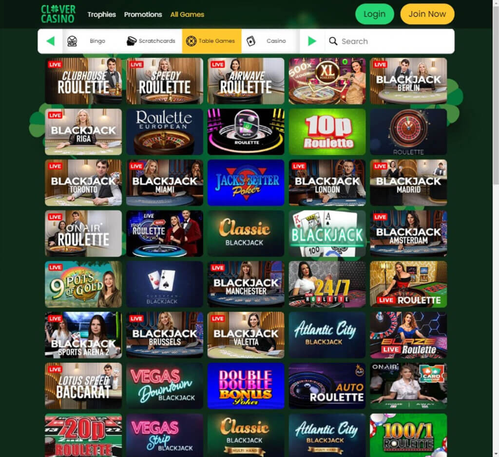 Clover Casino Desktop preview 2