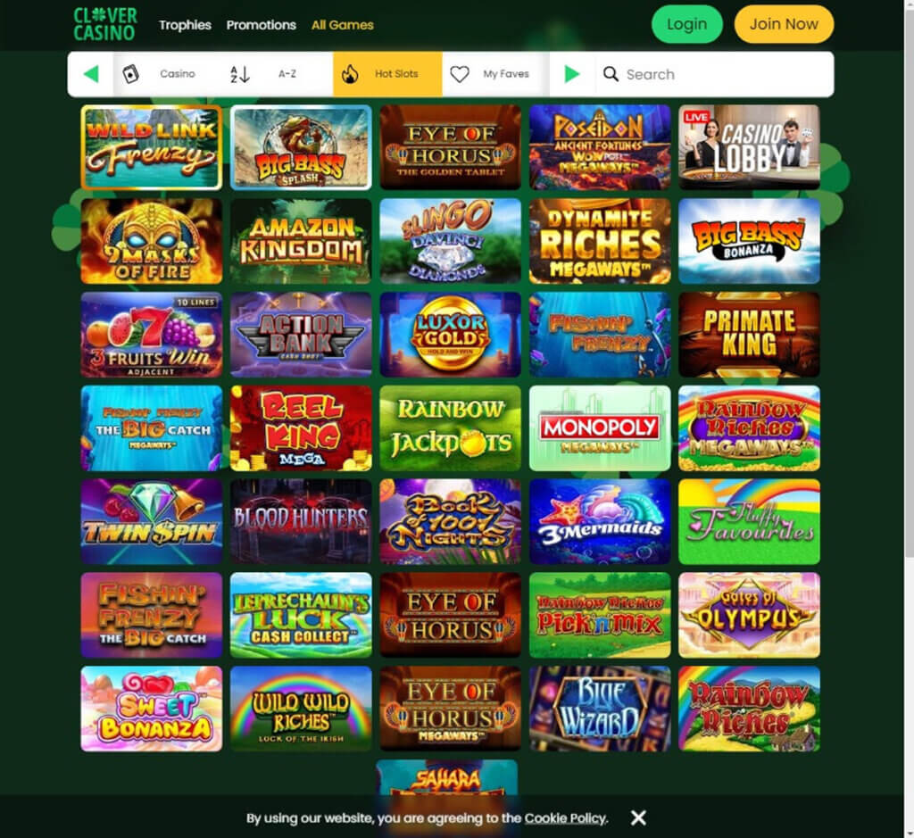 Clover Casino Desktop preview 1
