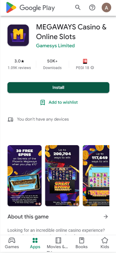 Megaways Casino App preview 2
