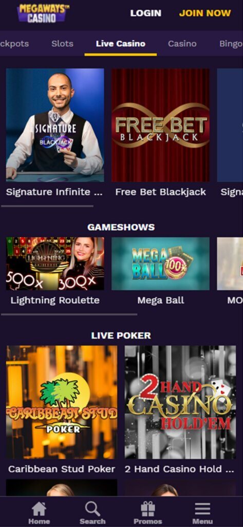 Megaways Casino Mobile Preview 2