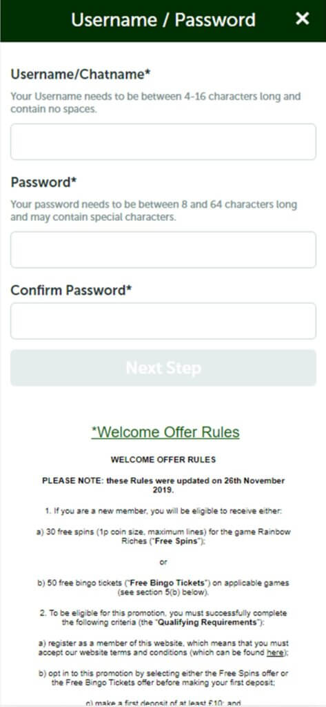 Best Online Casinos UK Registration Process Image 2