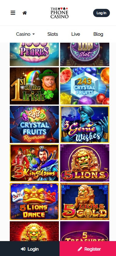 The Phone Casino Mobile Preview 1