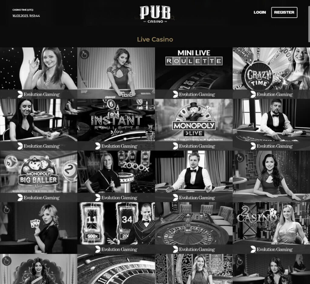 Pub Casino Desktop preview 2