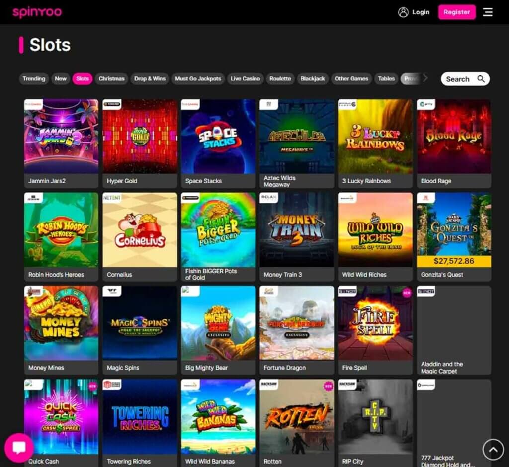 SpinYoo Casino Desktop preview 1
