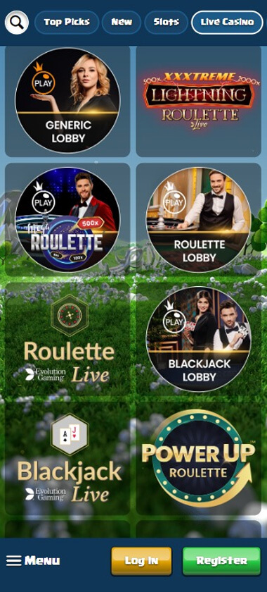 Duelz Casino Mobile Preview 1