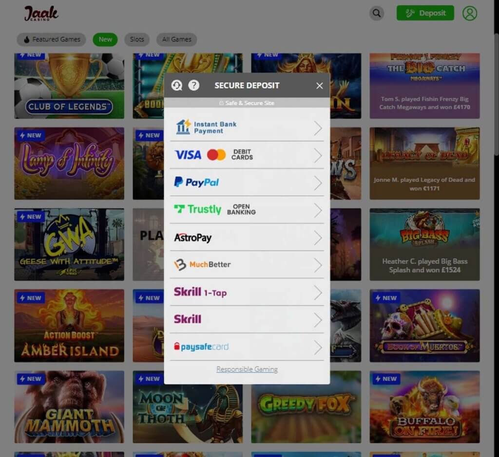Jaak Casino Desktop preview 3