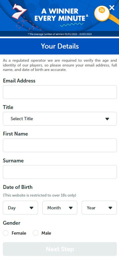 Jackpotjoy Casino Registration Process Image 1 Jackpotjoy Casino Registration Process Image 1