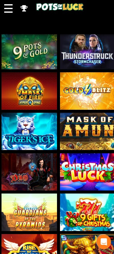 Pots of Luck Casino Mobile Preview 2