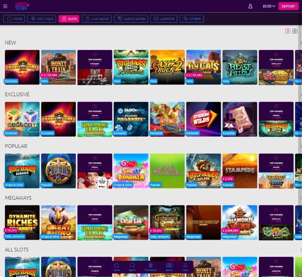 Lucky Vegas Casino Desktop preview 1