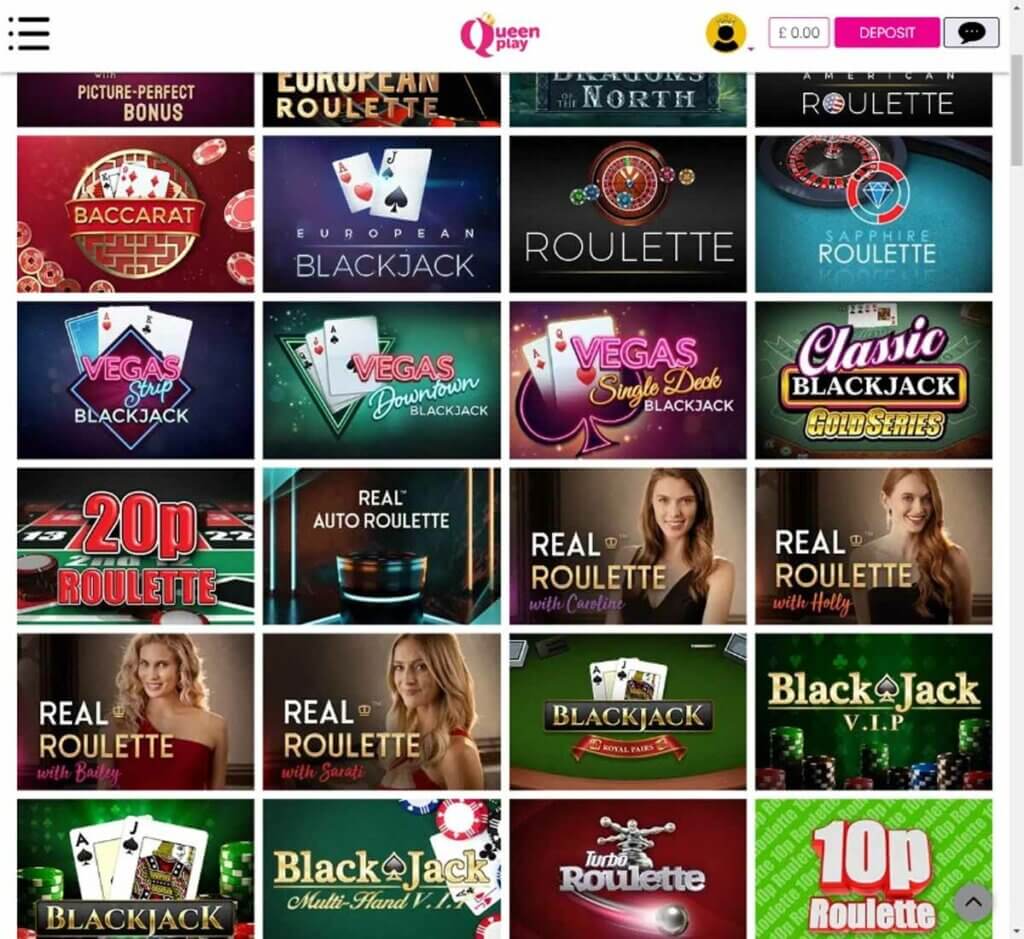 QueenPlay Casino Desktop preview 2