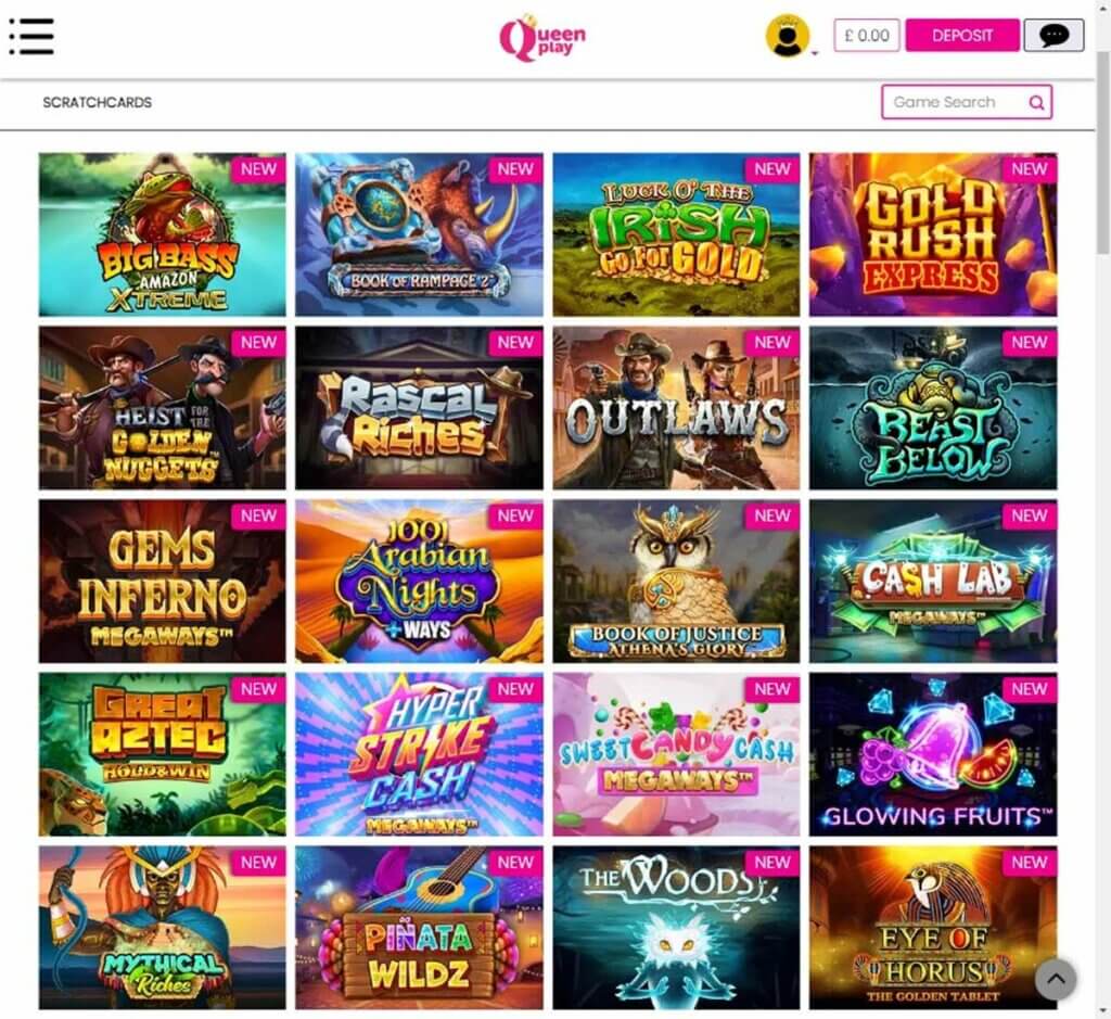 QueenPlay Casino Desktop preview 1