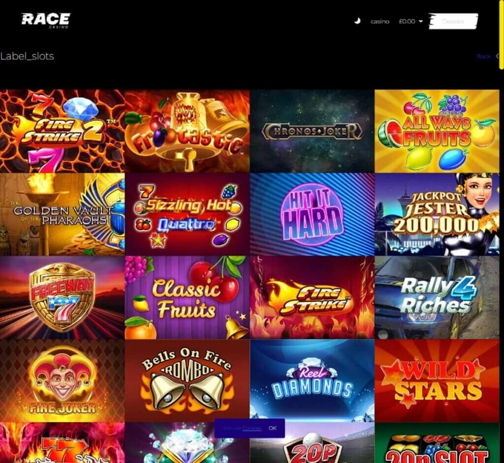 Race Casino Desktop preview 1