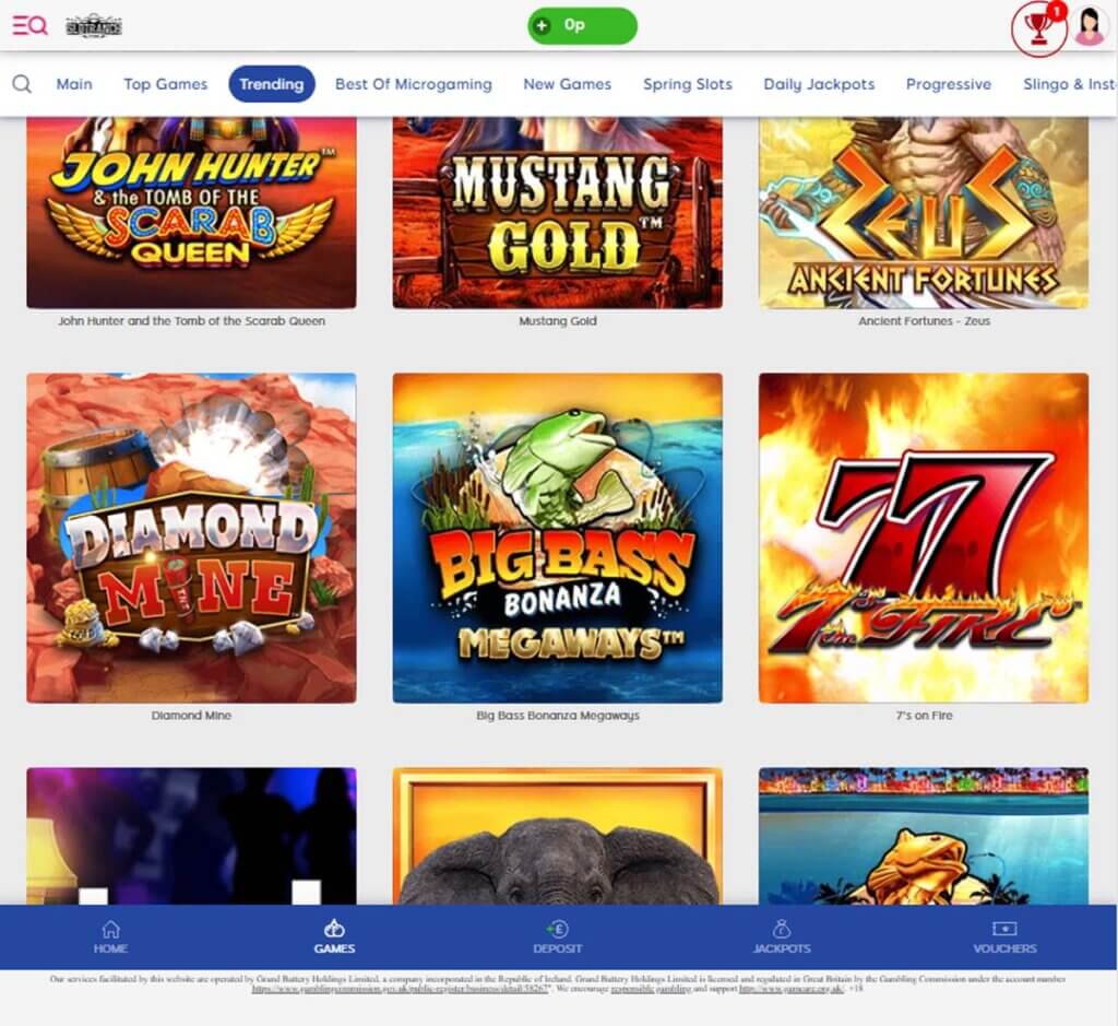 Slot Ranch Casino Desktop preview 2