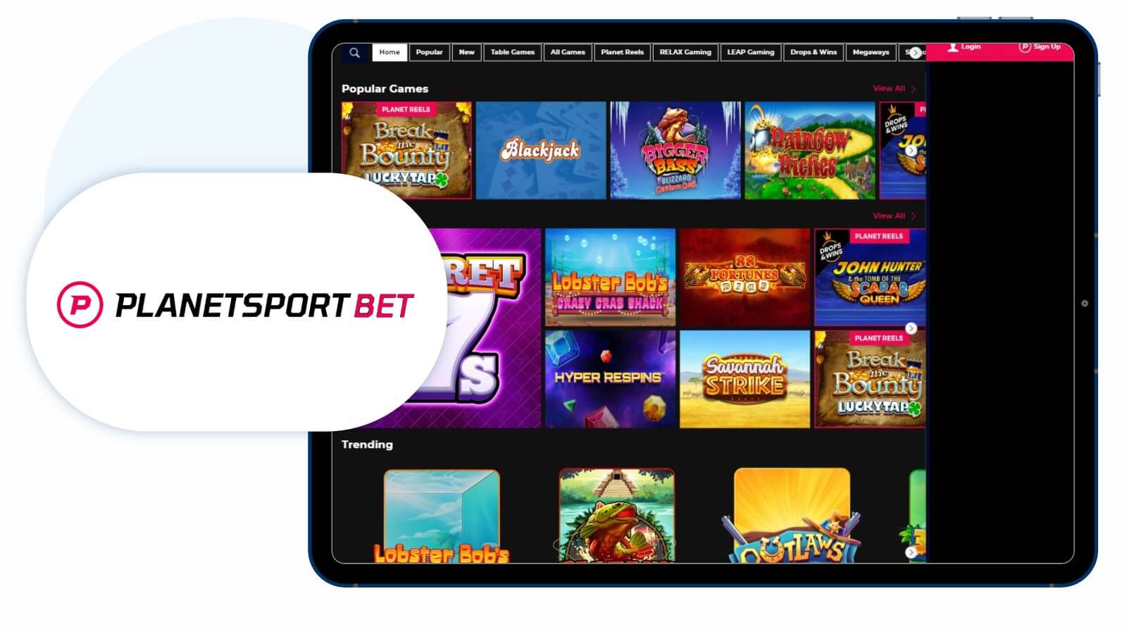 planetsport-bet-casino-lobby
