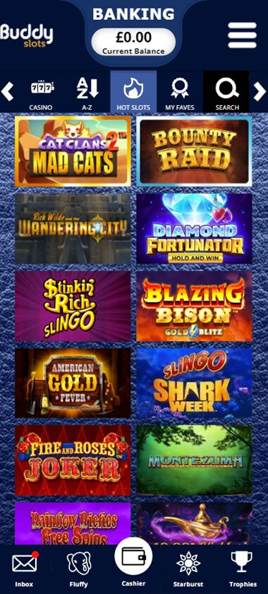 Buddy Slots Casino Mobile Preview 2