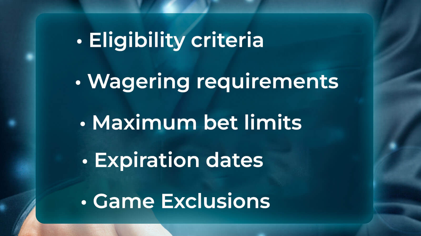 Key elements of bonus T&Cs