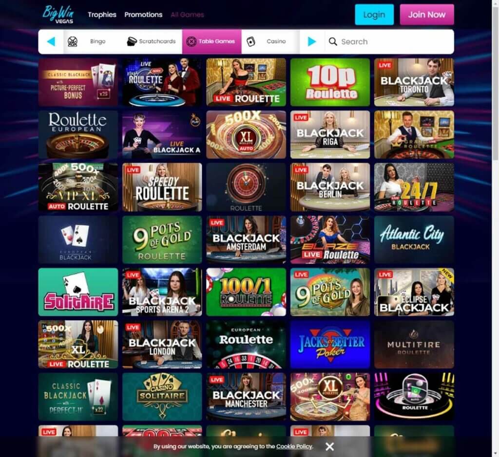 Big Win Vegas Casino Desktop preview 2