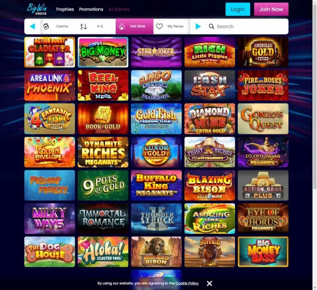 Big Win Vegas Casino Desktop preview 1
