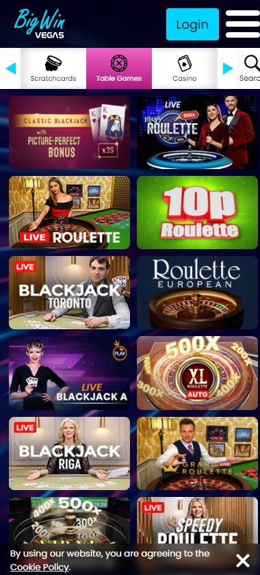 Big Win Vegas Casino Mobile Preview 2