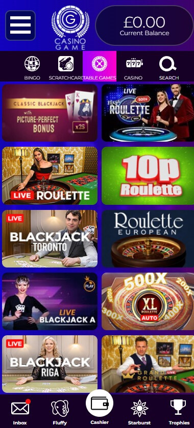 Casino Game Mobile Preview 2