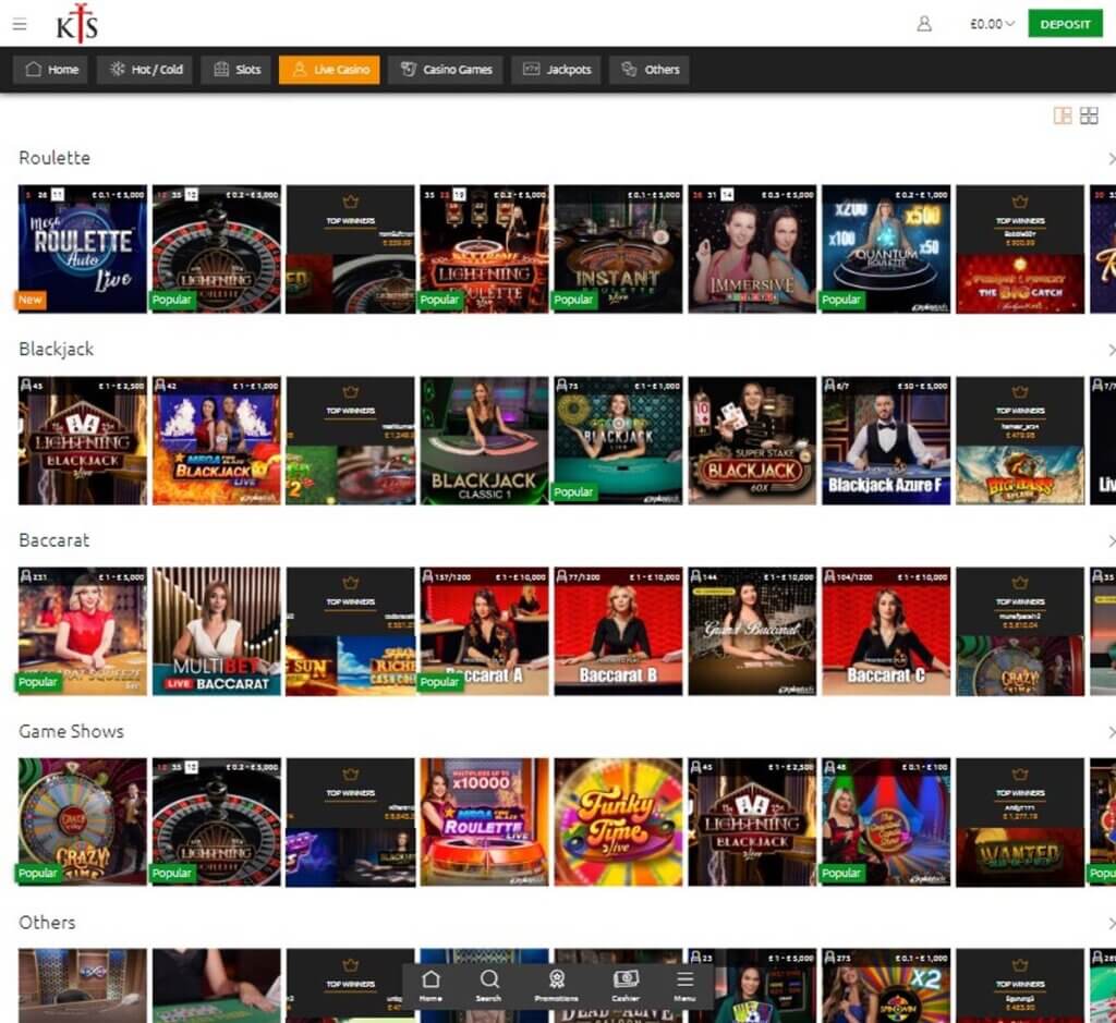 KnightSlots Casino Desktop preview 2