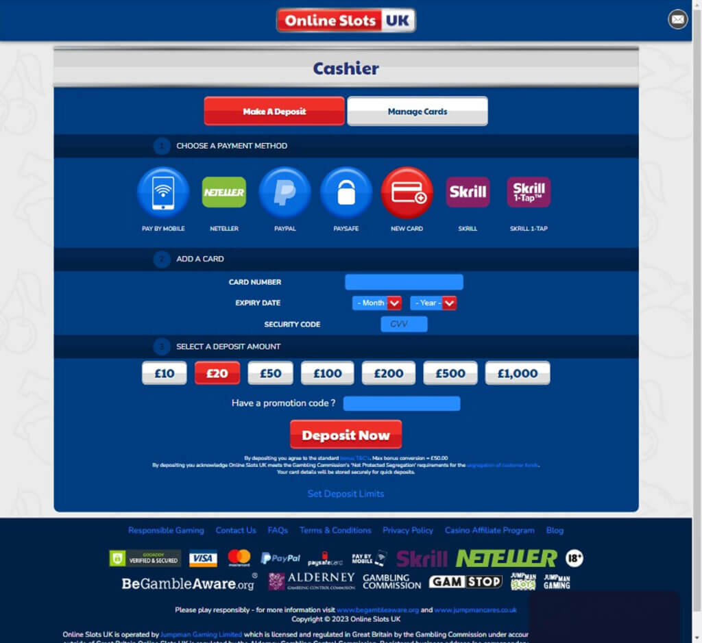 Online Slots UK Desktop preview 3