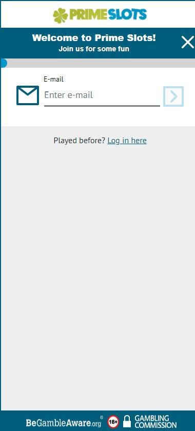 Prime Slots Casino Registration Process Image 1