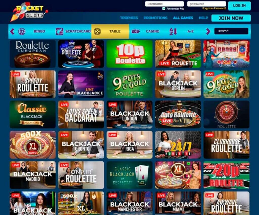 Rocket Slots Casino Desktop preview 2