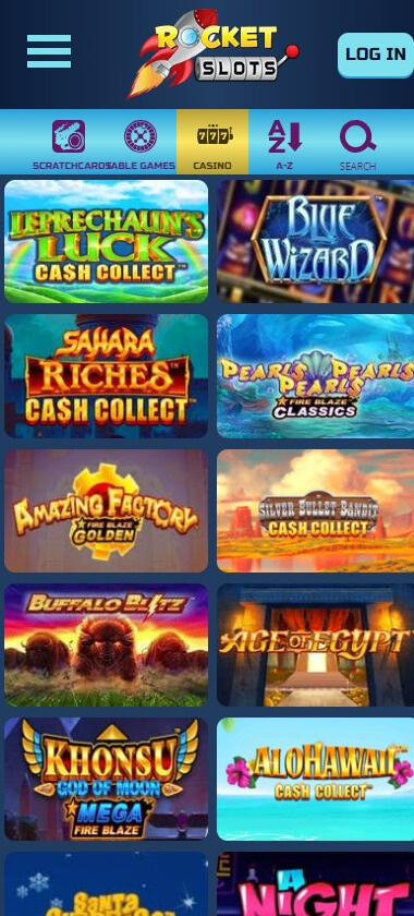 Rocket Slots Casino Mobile Preview 1