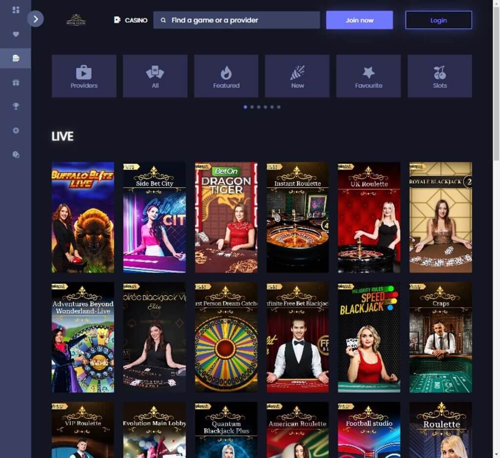 Royal House Casino Desktop preview 1