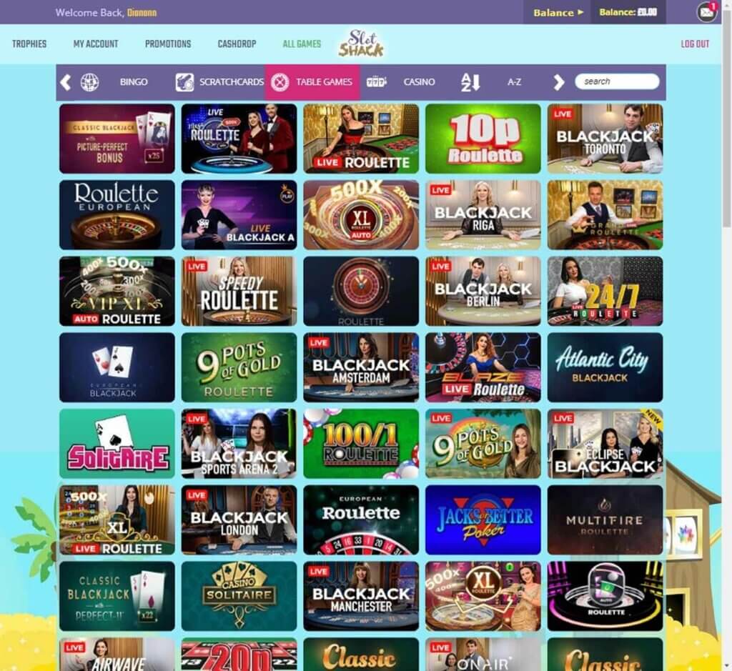 Slot Shack Casino Desktop preview 2