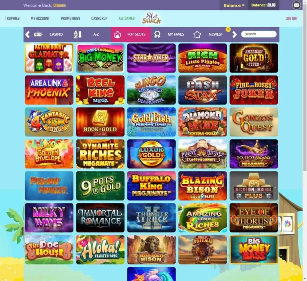 Slot Shack Casino Desktop preview 1