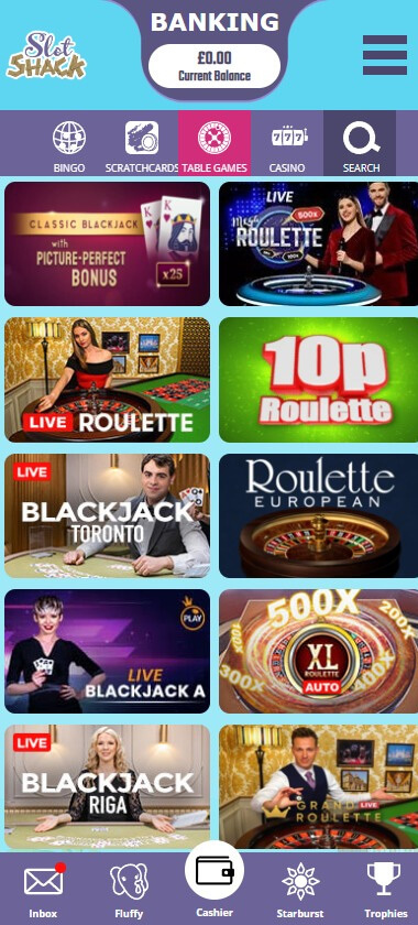 Slot Shack Casino Mobile Preview 2