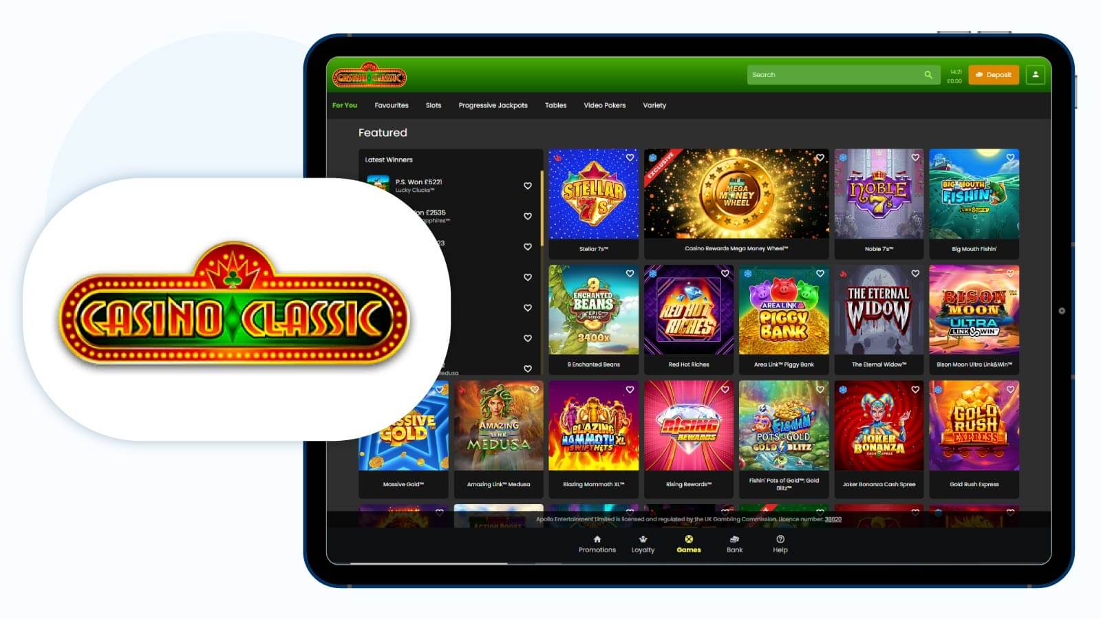 Casino Classic – Best 1st Deposit Casino Bonus
